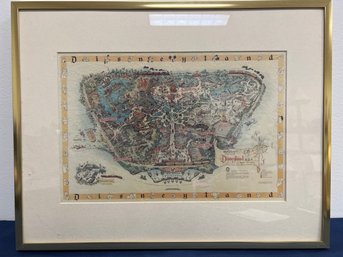 Disneyland Map Framed