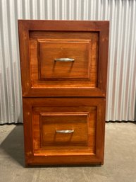 Handcrafted 2 Drawer File Cabinet - Made In Equador