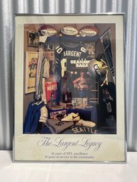 The Largent Legacy ~ Poster, Steve Largent 14 Yrs NFL & Service To Community
