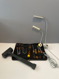 Lot Of Handtools And Two Magnetic LED Task Lights