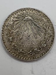 1940 M MEXICO UN PESO 1 PESO