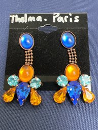 Thelma Paris Pierced Dangle Earrings