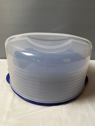 Plastic Covered Cake Holder With Stand