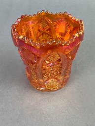Imperial Marigold Carnival Glass Toothpick Holder