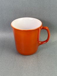 Pyrex Corning Vintage Burnt Orange Coffee Cup