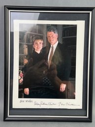 Hillary & Bill Clinton Picture Signed Best Wished