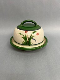 Stoneware Covered Butter Dish By McCluskey Limavady Made In Ireland