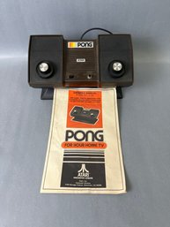 Atari Pong Switch Box With Owners Manual Model C-100