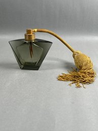 Vintage Smoke Glass Perfume Atomizer