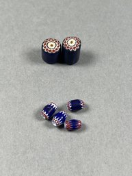 Venetian Chevron And Rosetta Beads Trade Beads