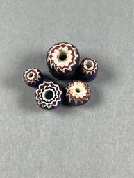 Venetian Chevron And Rosetta Beads Trade Beads