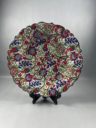 Beautiful Turkish Tulip Decorated Plate From Turkey