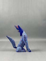 Coyote Alebrije Oaxacan Wood Carving  Signed  CARLOS JARQUIN.Y