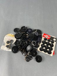 Baggy Of Black Buttons