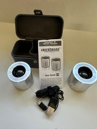 Portable LIFETRONS Metallic Speakers With Drums III Technology.