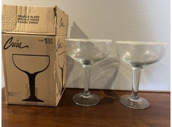 2 Xtra Large Margherita Glasses. **Local Pickup Only**