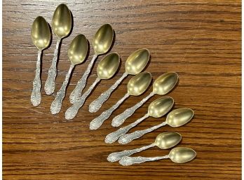 10 Piece Set Demitasse Sterling Spoons