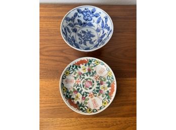 Asian Footed Bowl And Plate **Local Pickup Only**