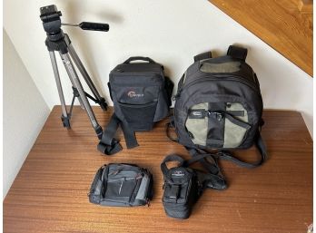 Photography Camera Cases And Tripod Lot **Local Pickup Only**