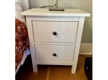IKEA White Hemnes 2 Drawer End Table **Local Pickup Only**