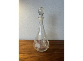 Etched Decanter **Local Pickup Only**