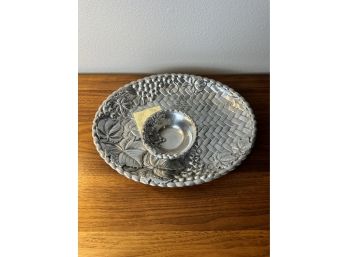 Lenox Grape Weave Platter And Bowl **Local Pickup Only**