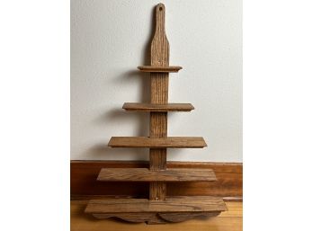 Oak Tapered Shelving Piece - Tree Shape **Local Pickup Only**