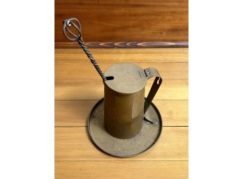 Vintage Brass Fire Starter With Tray **Local Pickup Only**