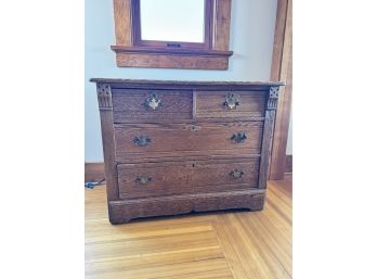 Antique Eastlake Oak 3 Drawer Dresser **Local Pickup Only**