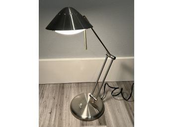 Silver Tilt Office Table Lamp **Local Pickup Only**
