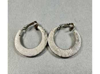 Silver Tone Clip On Earrings