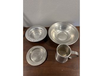 4 Pieces Of Pewter. **Local Pickup Only**