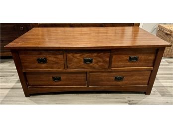 Mission Style 5 Drawer Coffee Table **Local Pickup Only**