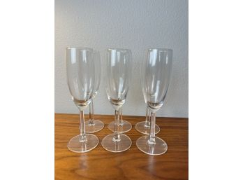 Set Of Six Champagne Flutes **Local Pickup Only**