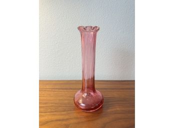 Cranberry Glass Bud Vase **Local Pickup Only**