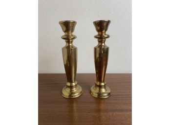 Tall Hollow Brass Candle Sticks **Local Pickup Only**