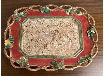 Fitz And Floyd Classics Christmas Lodge Tray **Local Pickup Only**
