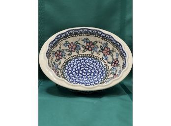 Polish Pottery  8' Bowl