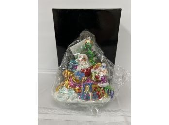 Christopher Radko Santa Christmas Ornament