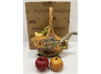 Jim Shore 'Basket Of Plenty' Figurine