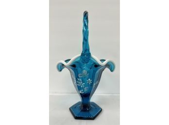 Fenton Blue Basket