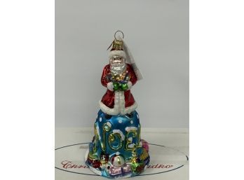 Christopher Radko Santa Ornament