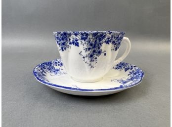 Shelley Of England Fine Bone China Teacup And Saucer.