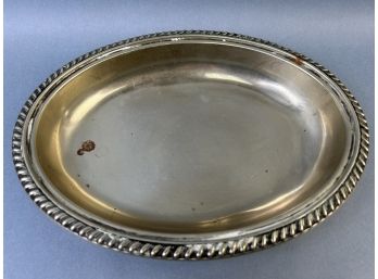 Silver Plate Oval Serving Dish.