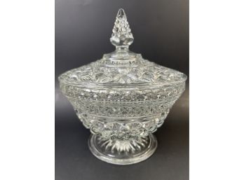 Wexford By Anchor Hocking Covered Candy Dish.