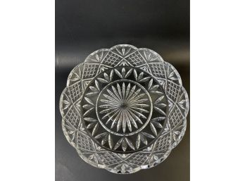 Vintage Shannon Crystal Designs Of Ireland Scalloped Bowl.