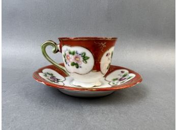 Made In Japan Demitasse Cup And Saucer.