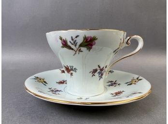 Aynsley Of England Fine Bone China Tea Cup And Saucer.