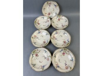 7 Castleton China Sunnyvale Pattern 6.5 Inch Bread And Butter Plates.