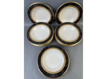 12 Noritake China Opulence Pattern 8.5 Inch Rimmed Soup Bowls
